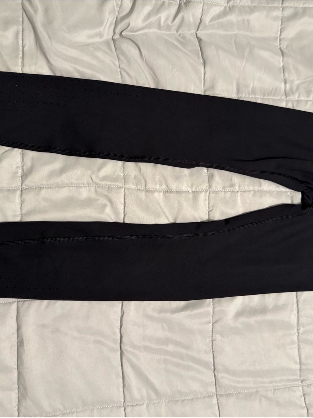 PINK Victoria's Secret Black Perforated Leggings